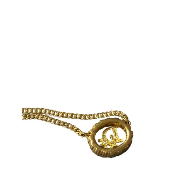 Dior Choker Gold Necklace Luxury Designer 18" L Statement Lux Elegant - Picture 4 of 5